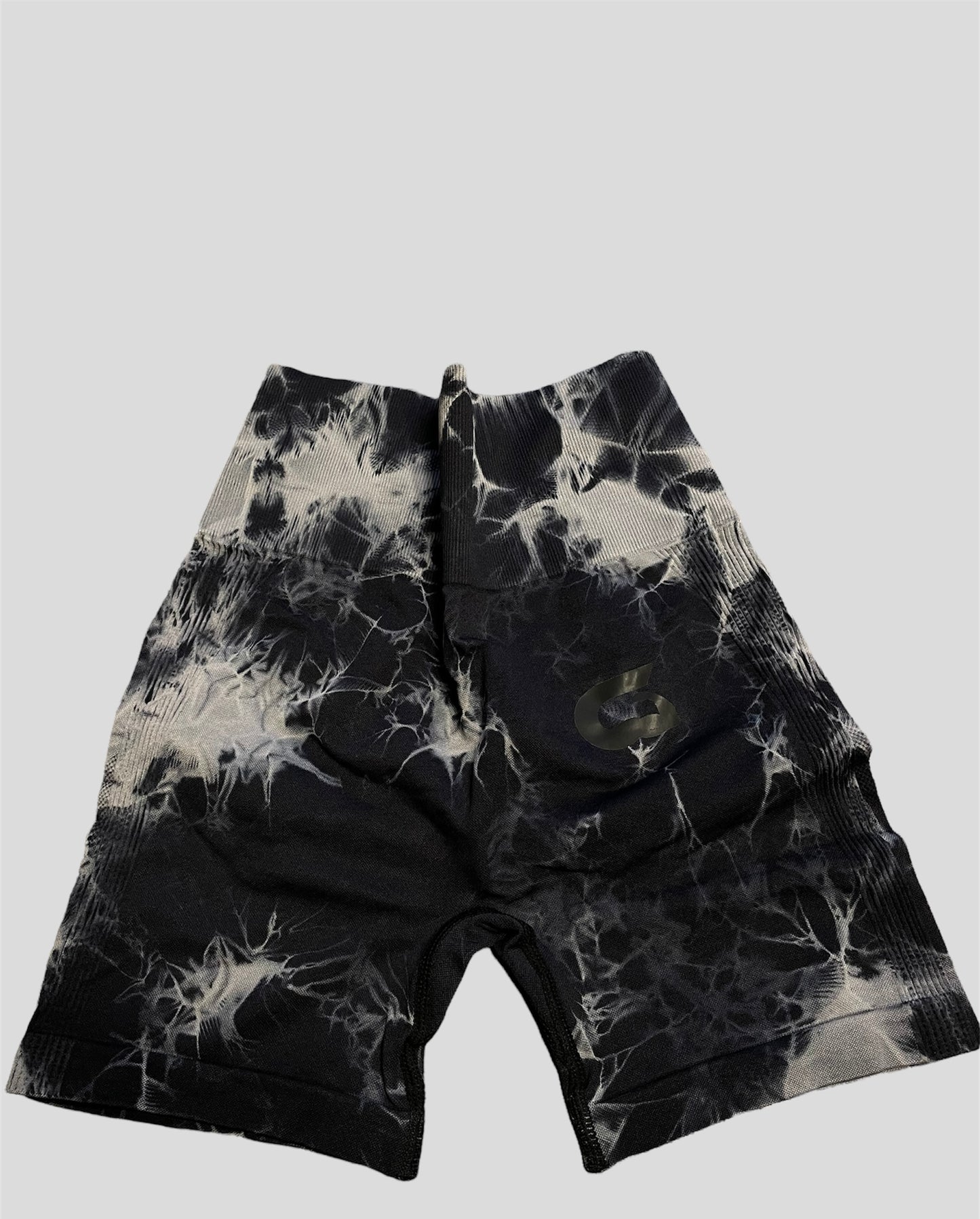 Tie Dye Yoga Shorts (black)