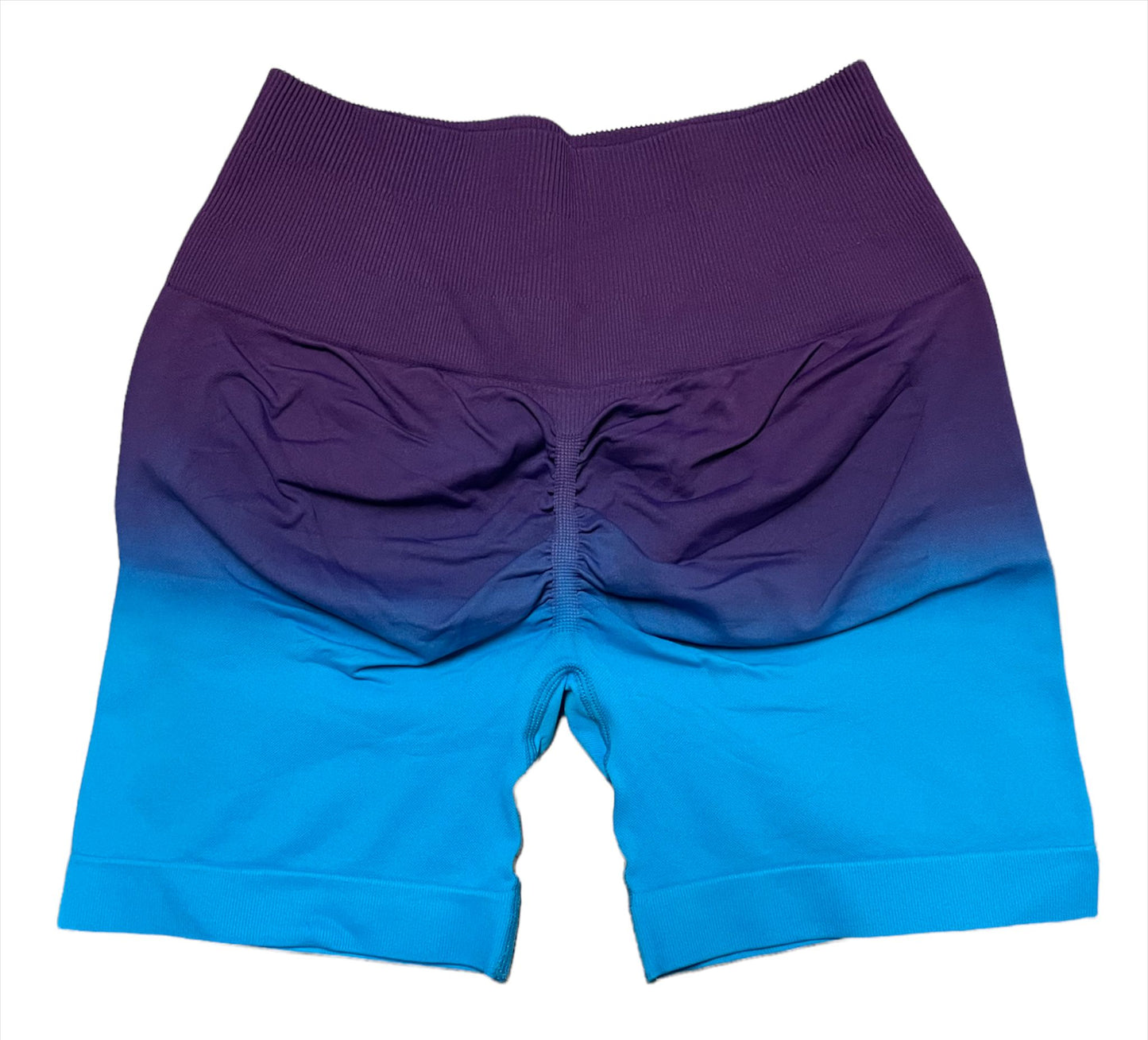 Tie Dye Yoga Shorts (Blue)